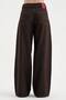 Women's Front-Buttoned, Water-Washed Palazzo-Fit Jeans - 3