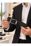 100% Genuine Leather Black Men's Sports Belt – Stylish and Modern Design - 4