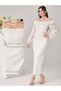 Rochie maxi, alb - 2