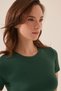 x Melodi Green Body-Hugging T-Shirt, Short, Fitted - 4