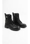 Women's Non-Slip Rubber Sole, Zipper Winter Combat Boots - 5