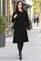 100% Cotton Black Women's Tunic Dress with Zip Detail - 5