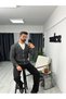 Men’s V-Neck Button-Up Relaxed-Fit Knit Cardigan