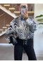 ZEBRA-PRINT BOMBER JACKET - 2