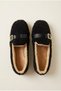 Women's Belt Detail, Lambswool, Soft Sole, Indoor and Outdoor Ballet Flats - 7
