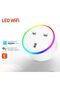 SKY-TOUCH Wifi Smart Plug Socket Compatible with Alexa and Google Home, WiFi Plug Socket With Remote Control & Voice Control, With Electricity Statistics Timer Function, No Hub Required (1 pack) - 5