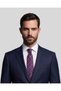 Black Striped Purple Silk Tie – 7.5 cm Wide