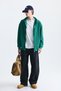 Textured Hooded Sweatshirt with Zipper