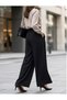 Women's Plus Size Black Wide-Leg Belted Pants - 5