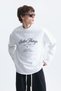 Oversize Letter Print Sweatshirt - 3