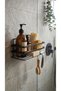 Luxury Thermoplastic Coated Single-Layer Shampoo Holder Bathroom Shower Shelf Flat Wall-Mounted Sponge Organizer - 2
