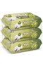Natural Olive Oil-Infused Wet Wipes, 90 Sheets, Pack of 3