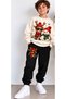 Children's Sweatshirt Top and Bottom Set (3-Ply Cotton), CHRISTMAS, NEW YEAR, NEW YEAR'S EVE - 2