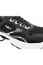 Men's Lace-Up Black and White Chunky-Soled Mesh Sneaker - 5