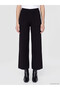 Black Knit Straight Super Skinny & Extra-Tight Wide-Leg Women's Pants, ALITA CITY Style - 2