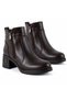 2700 Genuine Leather Women's Casual Boots—Brown