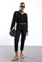 Black-Belted Flared Jeans 01109 - 2