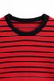 Red and Black Striped Slim-Fit Oversized Fine Knit Sweater - 3