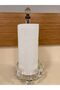 STANDING PAPER TOWEL HOLDER, CRYSTAL COLOR, ANTIQUE-STYLE, HEIGHT 35 CM, DIAMETER 15 CM - 8