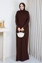 Women's V-Neck, Beaded-Sleeve, Mercerized Knit Dress - 2