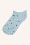 I3473AXKR1 Multicolored Women's Floral Invisible 7-Pack Cotton Sneakers Socks - 2