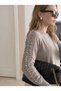 Women's Crew Neck Tunic with Pearl Detail - 2