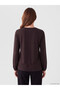 Trendy Picks from Kübra Butik: Tie-Detail Collar, Embroidered, Ruched Blouse - 5