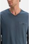 Men's Indigo 50% Modal, 50% Cotton Pajama Set - 4