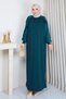 Women's Sleeveless Silk-Cupra Fringed Mercerized Knit Dress - 3