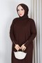 Women's V-Neck, Beaded-Sleeve, Mercerized Knit Dress - 5