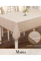 Maria Model Cappuccino 155x220 cm Linen Tablecloth—Elegant and Stylish Home Textile HB006 - 3