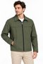 Men's Water Repellent Windproof Lined Full Zipper 4 Season Regular Fit Coat Jacket - Khaki - 2