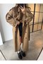 Drop-Shoulder Oversized Trench Coat - 4