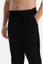Men's Black Jacquard Pajama Suit - 2