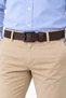 Men's Dark Brown 4 cm Metal Buckle Jeans and Fabric Trouser Belt
