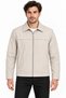 Men's Water Repellent Windproof Lined Full Zipper 4 Season Regular Fit Coat Jacket - Beige - 3
