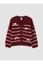 V-Neck Striped Girls' Cardigan from UZG STORE for Style-Conscious Girls