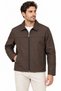 Men's Water Repellent Windproof Lined Full Zipper 4 Season Regular Fit Coat Jacket - Brown - 3