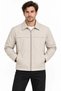 Men's Water Repellent Windproof Lined Full Zipper 4 Season Regular Fit Coat Jacket - Beige - 2