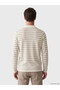 Men's Knitwear Sweater with Turn-Down Roba Collar and Stripes from Uzg Store for Style Enthusiasts - 5
