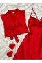 Women's Jasmin Cowl Neckline Satin Nightgown and Robe Set - 4