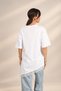 Women's Asymmetrical Interlock Modal Short-Sleeve T-Shirt with Slit and Lace Details - 4