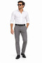 Men's Black 3.5 cm Metal Buckle Belt with Stitching Detail for Jeans and Fabric Trousers - 3