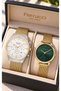 YELLOW WOVEN STEEL BRACELET—IN A STYLISH BOX—LOVING COUPLE'S WATCHES + BRACELET - 2