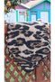 Leopard Print Triangular Shawl - 2