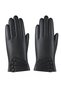 Women's Genuine Leather Lambskin Gloves with Black Button Accents, Plush-Lined, Heat-Retaining Leather Gloves⁠ - 3