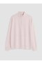 TWO MT SHOP QUALITY KOOR SPORT Pink Interlock Solid Oversized Women's Sweatshirt - 5