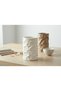 3D Printing Crinkled Paper Look Pen Holder Modern Desktop Organizer Textured Pen Holder 10 cm - White - 2