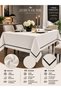 Off-White Piqué Tablecloth with Black String Picot Edging—Custom-Made for a Wedding Trousseau - 2