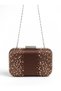 Brown Satin Clutch Bag Embellished with Stones and Pearl Handle for Women's Evening Wear for Weddings and Engagements - 7